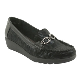 Mocasines negros cuña Sergio Leone PB223 1