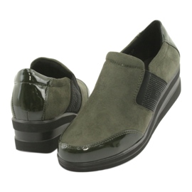 Zapatos con cuña Sergio Leone 225 oliva negro verde 4