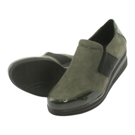 Zapatos con cuña Sergio Leone 225 oliva negro verde 5