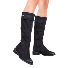 Botas de ante VINCEZA negro 2