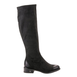 Botas de ante VINCEZA negro 5