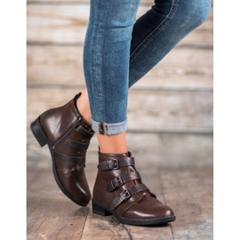 Small Swan Botas con Rayas Decorativas marrón 2