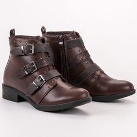 Small Swan Botas con Rayas Decorativas marrón 5
