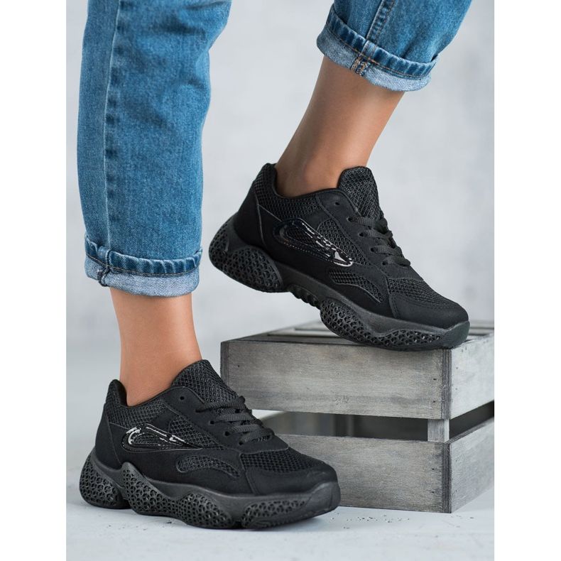 SHELOVET Calzado Deportivo Textil negro 1