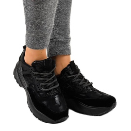 Calzado deportivo C2 de mujer de moda negra negro 2