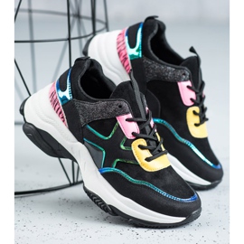 SHELOVET Calzado deportivo de moda negro 1