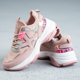 SHELOVET Calzado deportivo de moda rosado 3