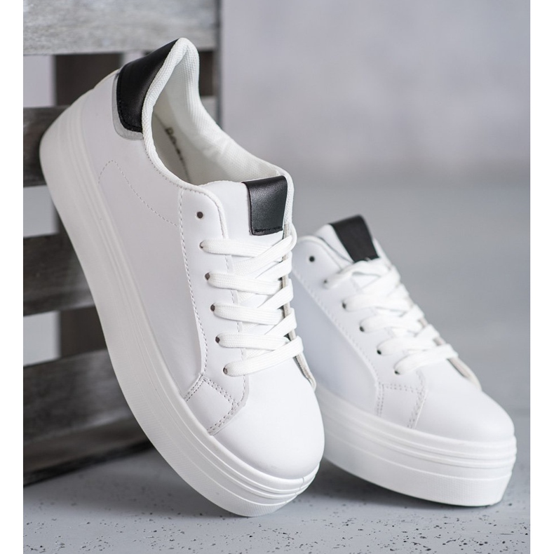 SHELOVET Calzado deportivo de moda blanco 1