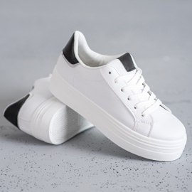 SHELOVET Calzado deportivo de moda blanco 2