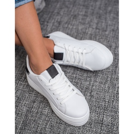 SHELOVET Calzado deportivo de moda blanco 4