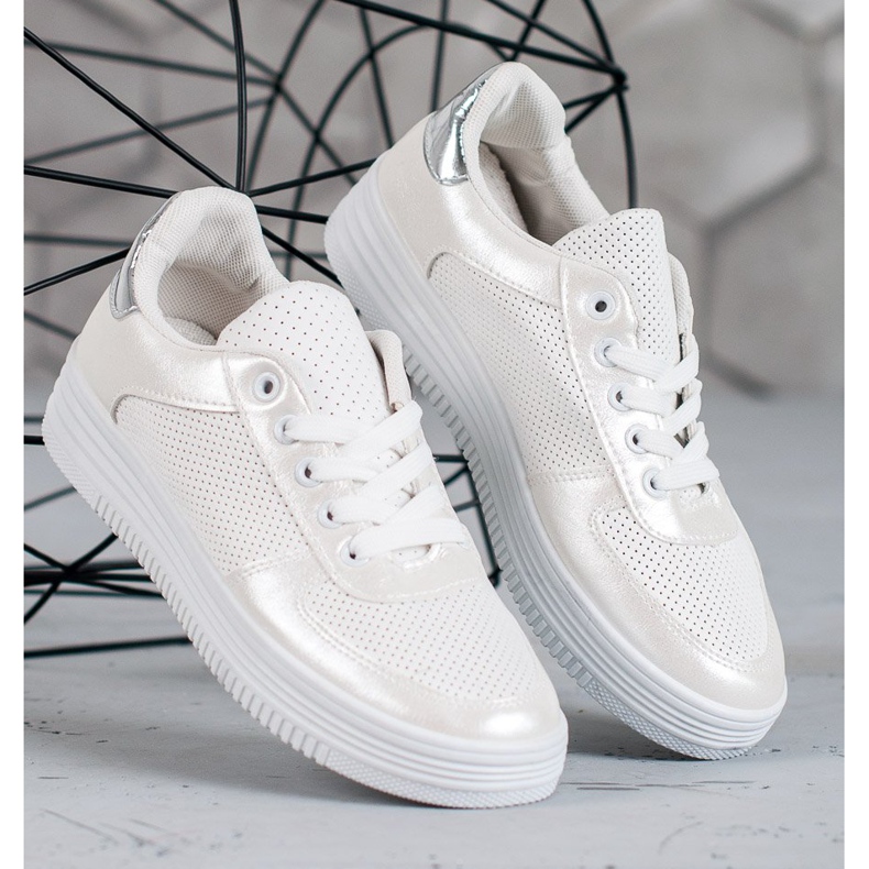 Jumex Zapatos deportivos atados blanco 1 Jumex Zapatos deportivos atados blanco 1