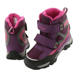 Botas MtTrek Velcro con membrana 18-501-011 púrpura rosa gris 3