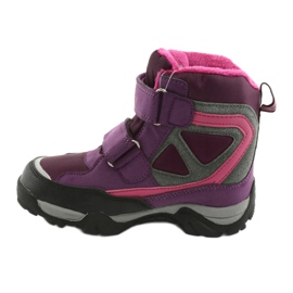 Botas MtTrek Velcro con membrana 18-501-011 violeta rosado gris 2