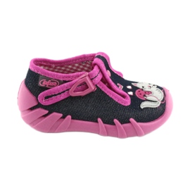 Calzado infantil befado 110P348 rosado azul marino 1