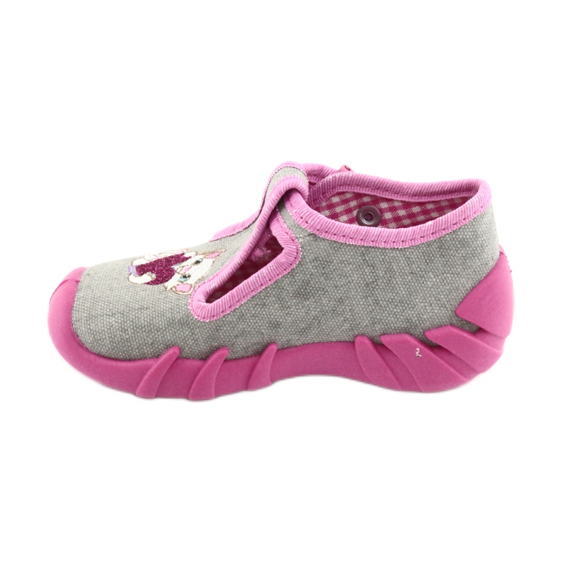 Calzado infantil befado 110P338 rosado gris 2