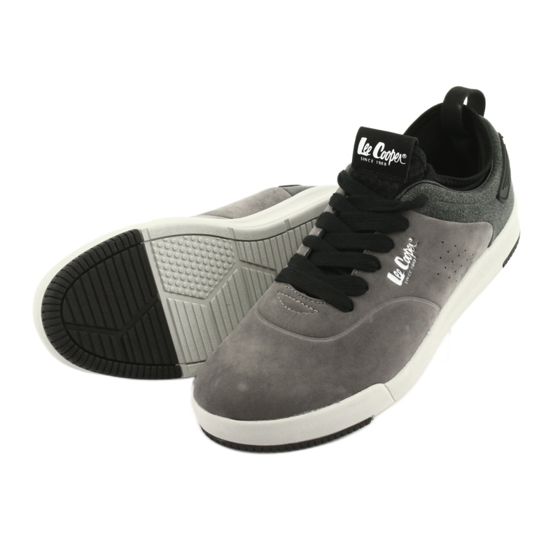 Lee Cooper 19-29-051B zapatos grises negro 4