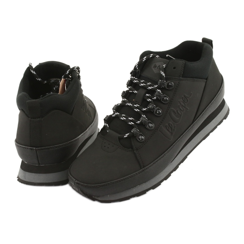 Zapatillas de hombre de invierno Lee Cooper 19-20-011 negras negro 3