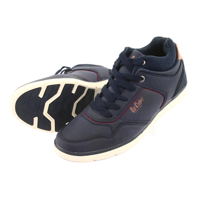 Zapatos de hombres Lee Cooper 19-29-032B azul marino marrón 5