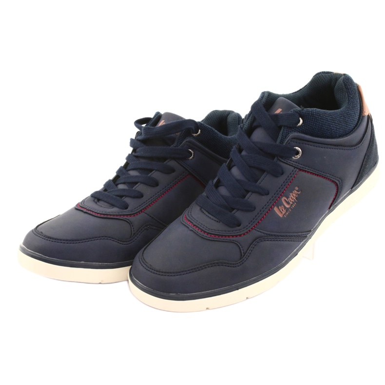Zapatos de hombres Lee Cooper 19-29-032B azul marino marrón 3