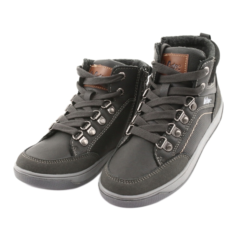 Lee Cooper Zapatos deportivos altos para niños 19-29-081 Gray gris 3