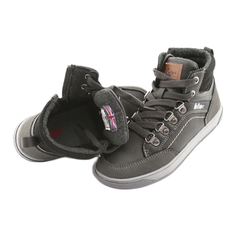 Lee Cooper Zapatos deportivos altos para niños 19-29-081 Gray gris 5