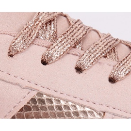 Zapatos deportivos de mujer Pink X93 Champagne rosado 3