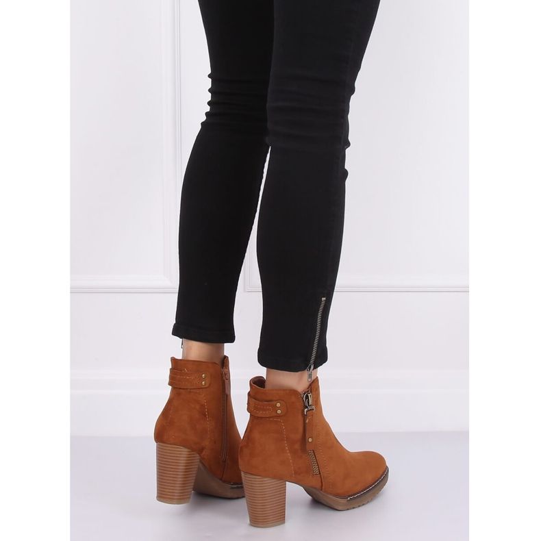 Camel 8B856 Botas de tacón alto de ante camel marrón 2 Camel 8B856 Botas de tacón alto de ante camel marrón 2