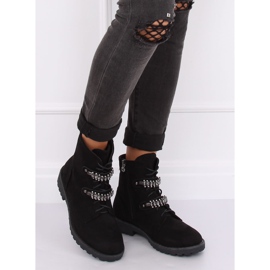 Botas negras con cordones H8-118 Black negro 1 Botas negras con cordones H8-118 Black negro 1