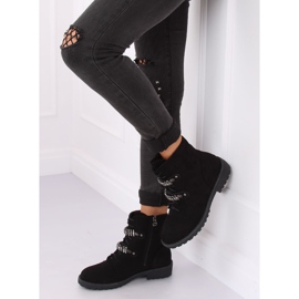 Botas negras con cordones H8-118 Black negro 4