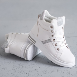SHELOVET Zapatillas blancas de mujer blanco 2