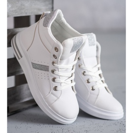 SHELOVET Zapatillas blancas de mujer blanco 3