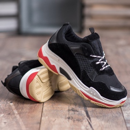 SHELOVET Calzado deportivo para mujer negro 5