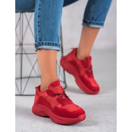 SHELOVET Zapatos deportivos rojos 2 SHELOVET Zapatos deportivos rojos 2