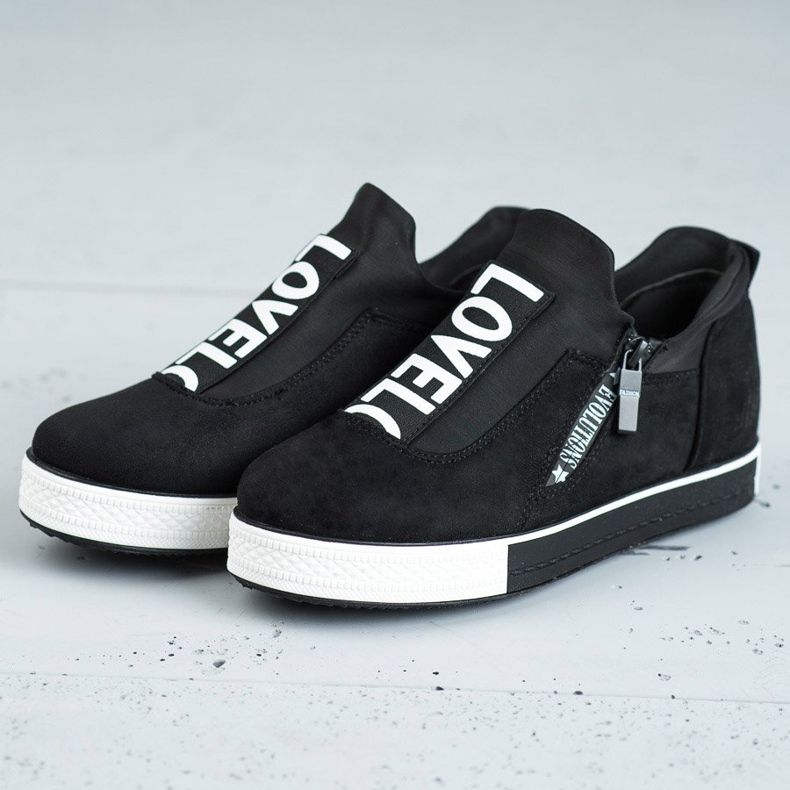 SHELOVET Amo los zapatos deportivos negro 1