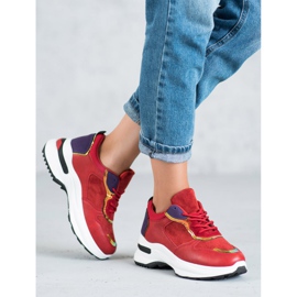SHELOVET Zapatillas Casual rojo 2 SHELOVET Zapatillas Casual rojo 2