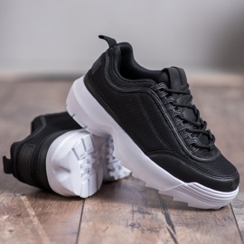 SHELOVET Calzado deportivo de moda negro 2