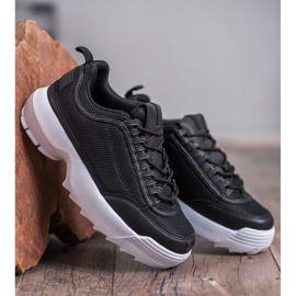SHELOVET Calzado deportivo de moda negro 3