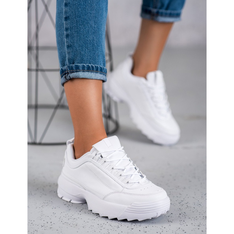 SHELOVET Calzado deportivo de moda blanco 2