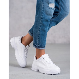 SHELOVET Calzado deportivo de moda blanco 3