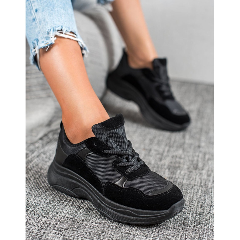 SHELOVET Zapatos deportivos negros 2