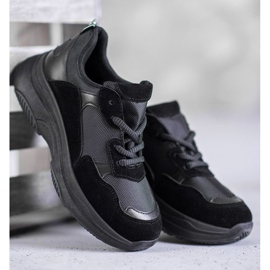 SHELOVET Zapatos deportivos negros 4