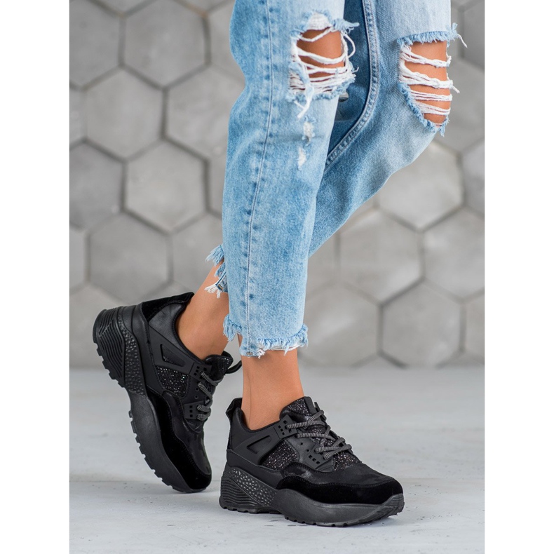 SHELOVET Zapatillas Moro Negras negro 1