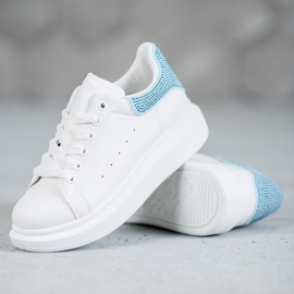 Yes Mile Calzado deportivo con cristales blanco 5