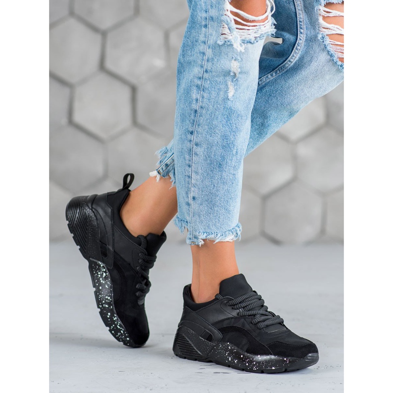 Muto Cómodas zapatillas Moro negro 1