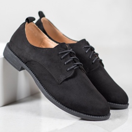 SHELOVET Zapatos de gamuza negro 1