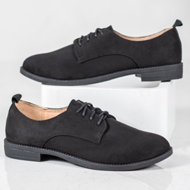 SHELOVET Zapatos de gamuza negro 2