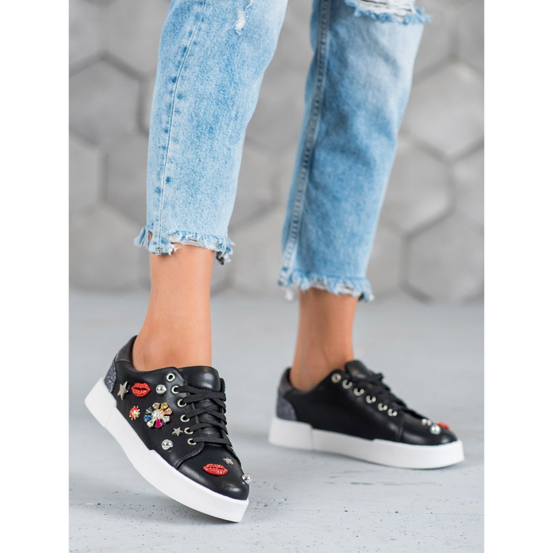 Bestelle Zapatos deportivos con parches negro 1