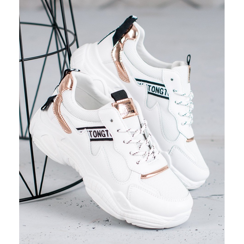 SHELOVET Calzado deportivo cómodo blanco 2