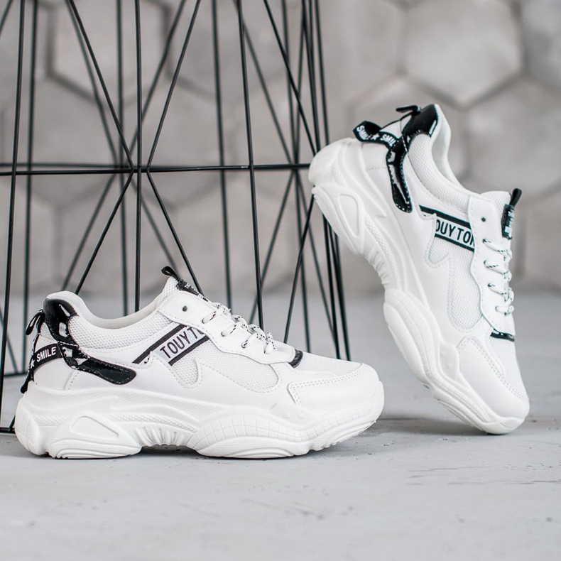 SHELOVET Calzado deportivo cómodo blanco 2