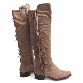 Botas Boho Warm Suede B13H Caqui multicolor verde 3